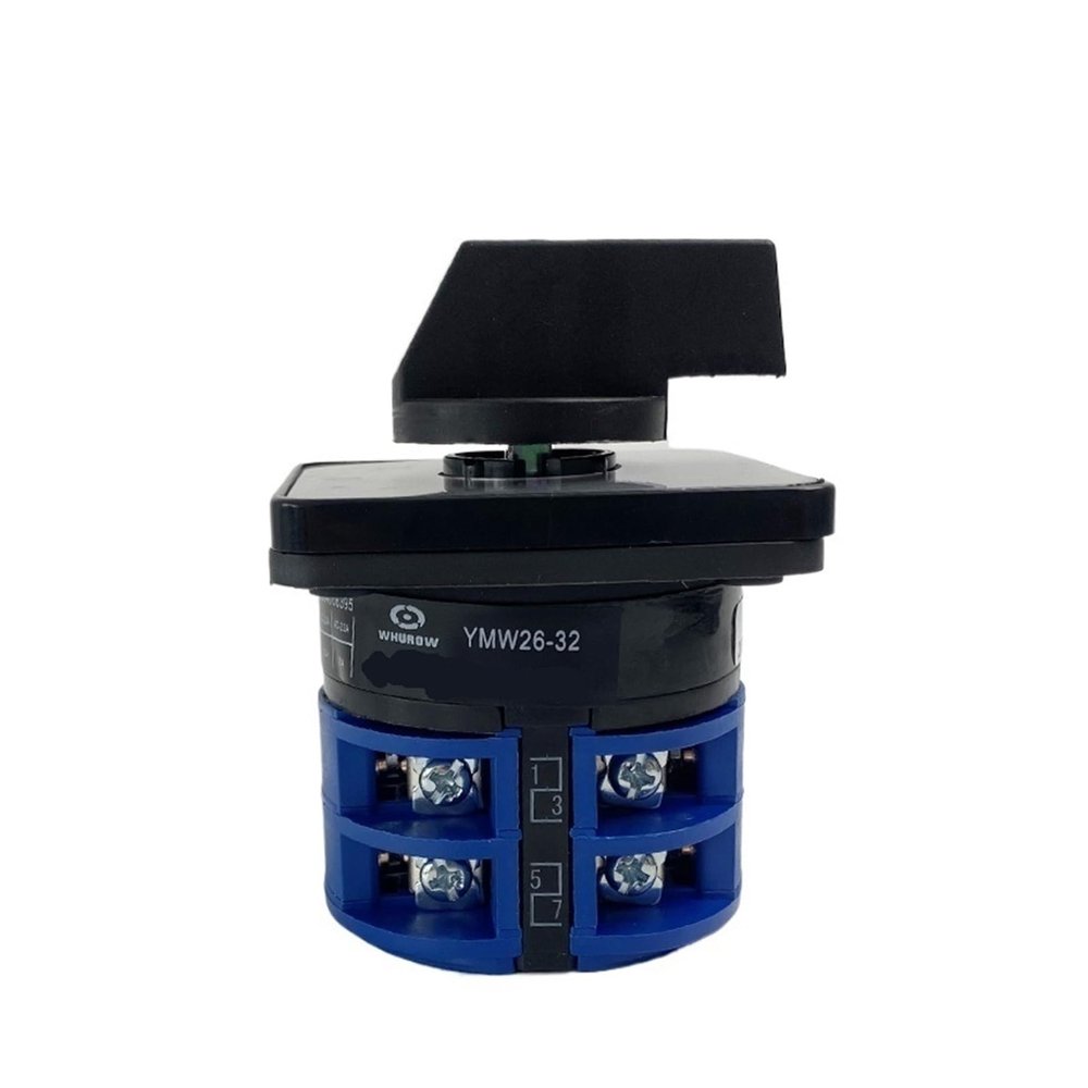 FXPCGZISH 32A 660V Power Circuit Control Selector Changeover Two Poles Silver Customize Rotary Cam Switch YMW26 LW28 LW26-32/2(012)