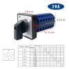 FXPCGZISH LW26-20 Rotary Cam Switch 3 Position 660V 20A 6 Poles 24 Terminals Electrical Changeover Selector YMW26-20/6(0123456) view 2