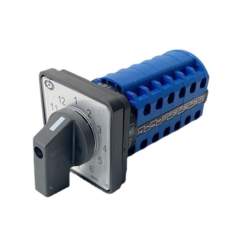 FXPCGZISH YMW26-20/6 Cam Switch Twelve-Gear 12 Positions Six-Section 6 Poles Single-Wire Power Circuit Switching Selector