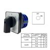 FXPCGZISH 32A 660V Power Circuit Control Selector Changeover Two Poles Silver Customize Rotary Cam Switch YMW26 LW28 LW26-32/2(Off-ON) view 2