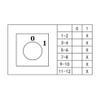 FXPCGZISH LW28 125A 1/2/3/4/5/6/7 Phase 4/8/12/16/20/24 Screw Terminal 3 Position Changeover cam Switch Silver (0-1,2P-8 terminals) view 2