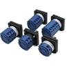 FXPCGZISH LW28 125A 1/2/3/4/5/6/7 Phase 4/8/12/16/20/24 Screw Terminal 3 Position Changeover cam Switch Silver (0-1,2P-8 terminals) view 4