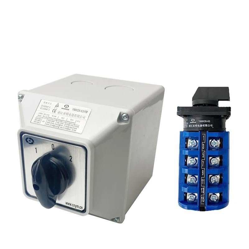 FXPCGZISH YMW26 LW26-63/4M Changeover Cam Switch 63A 4 Poles Optional Position Waterproof Enclosure Interruptores Electricos(01234)