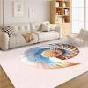 Seashell 5x7 Rug - Modern Rug 3x5 - Abstract Area Rug for Living Room Bedroom, Abstract Carpet, Non Slip & Soft Low Pile Indoor Small Washable Rugs for Women Teens A135 view 2