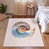 Seashell 5x7 Rug - Modern Rug 3x5 - Abstract Area Rug for Living Room Bedroom, Abstract Carpet, Non Slip & Soft Low Pile Indoor Small Washable Rugs for Women Teens A135 view 3