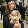 2026 Personalized Graduation Bunny,Custom Embroidered Name Rabbit Plush,Class of 2026 Bunny Stuffed Animal,Graduation Keepsake for Kindergarten,High School or College view 4