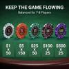 LEPULER 300 Pcs Poker Chips Set Texas Holdem for Blackjack Gambling Gaming view 3