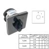 FXPCGZISH 50A 2 Poles 8 Terminals Rotary Cam Switch Changeover Select Interruptor Optional Positions YMZ12-50/2(0-1-2) view 2