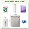 American Mahjong Tile Set Violet lavender liquid watercolor marble golden lines Pastel purple 166 Acrylic Mahjong Tiles 1.4" Large Mahjong Game Set with Bag and Accessories for Gift Travel Party view 2