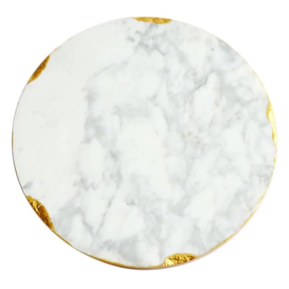 Jewelry Tray, Circular Marble Stone Decorative Tray Jewelry Dish,for Counter, Vanity, Dresser, Nightstand or Desk (20CM)