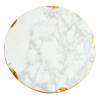 Jewelry Tray, Circular Marble Stone Decorative Tray Jewelry Dish,for Counter, Vanity, Dresser, Nightstand or Desk (20CM) view 1