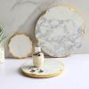 Jewelry Tray, Circular Marble Stone Decorative Tray Jewelry Dish,for Counter, Vanity, Dresser, Nightstand or Desk (20CM) view 4
