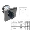 FXPCGZISH 50A 2 Poles 8 Terminals Rotary Cam Switch Changeover Select Interruptor Optional Positions YMZ12-50/2(1-0-2) view 2