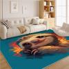 Sloth 5x7 Rug - Cute Rug 3x5 - Children Area Rug for Living Room Bedroom, Blue Carpet, Non Slip & Soft Low Pile Indoor Small Washable Rugs for Women Teens A201 view 2