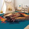 Sloth 5x7 Rug - Cute Rug 3x5 - Children Area Rug for Living Room Bedroom, Blue Carpet, Non Slip & Soft Low Pile Indoor Small Washable Rugs for Women Teens A201 view 4
