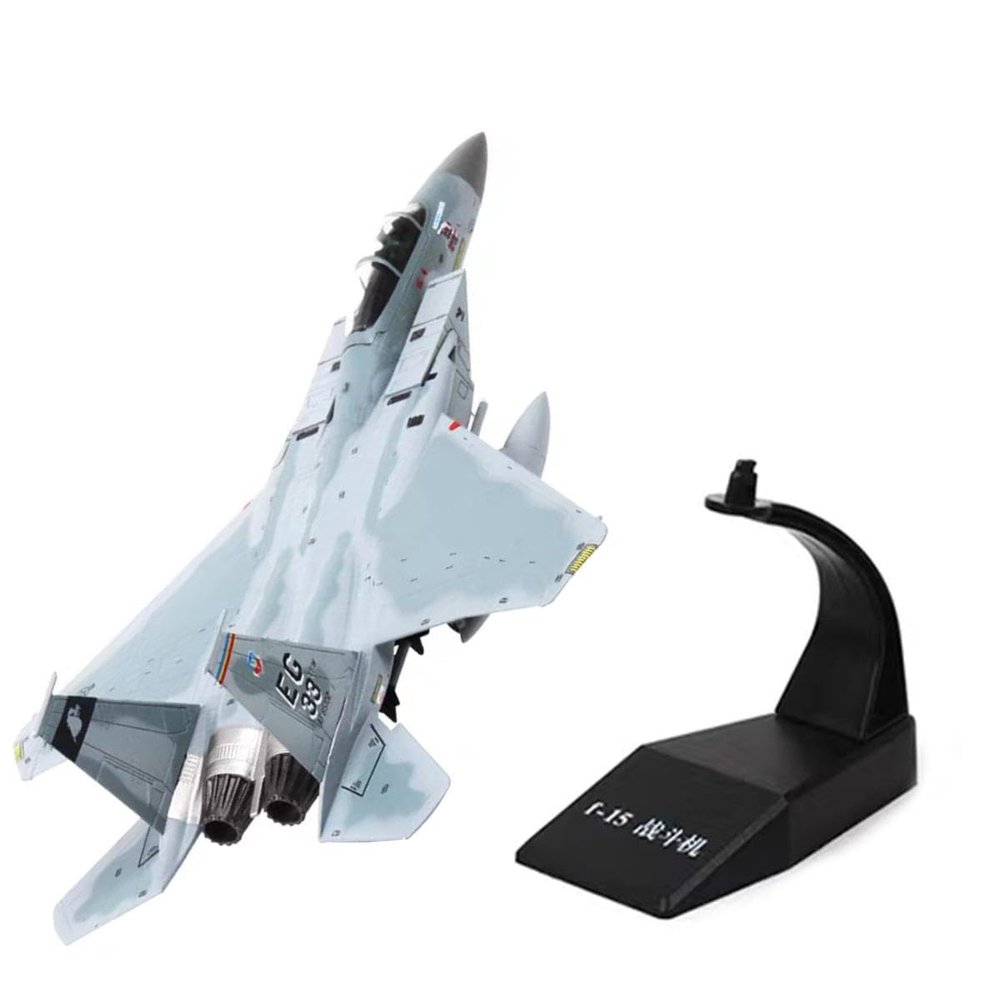 DAGIJIRD 1:100 US Navy F-15 Fighter Metal Military Airplane Model for Aviation Collectibles with Display Stand