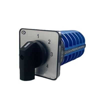 FXPCGZISH LW26-32/6 LW28-20 Four Positions 6 Poles 20A 32A 690V Silver Changeover Switching Rotary Electronic Starter Cam Switch(32A)
