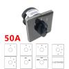 FXPCGZISH 50A 2 Poles 8 Terminals Rotary Cam Switch Changeover Select Interruptor Optional Positions YMZ12-50/2(0-1) view 3