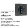 FXPCGZISH 50A 2 Poles 8 Terminals Rotary Cam Switch Changeover Select Interruptor Optional Positions YMZ12-50/2(0-1) view 4