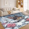 Children 5x7 Rug - Cartoons Rug 3x5 - Rabbit Area Rug for Living Room Bedroom, Christmas Carpet, Non Slip & Soft Low Pile Indoor Small Washable Rugs for Women Teens A169 view 2