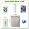 American Mahjong Tile Set oil paint Marble Pink Water Color Blue Ink Paint Purple Ink Watercolor 166 Acrylic Mahjong Tiles 1.4" Large Mahjong Game Set with Bag and Accessories for Gift Travel Party view 2