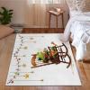 Frog 5x7 Rug - Insects Rug 3x5 - Children Area Rug for Living Room Bedroom, White Carpet, Non Slip & Soft Low Pile Indoor Small Washable Rugs for Women Teens A171 view 3