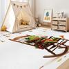 Frog 5x7 Rug - Insects Rug 3x5 - Children Area Rug for Living Room Bedroom, White Carpet, Non Slip & Soft Low Pile Indoor Small Washable Rugs for Women Teens A171 view 4