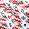 American Mahjong Tile Set Christmas candy cane striped seamless Christmas candycane red stripes 166 Acrylic Mahjong Tiles 1.4" Large Mahjong Game Set with Bag and Accessories for Gift Travel Party view 4