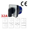 FXPCGZISH 32A 660V Power Circuit Control Selector Changeover Two Poles Silver Customize Rotary Cam Switch YMW26 LW28 LW26-32/2(01) view 3