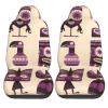 GENTERUN Tropical Decorative Pattern Car Seat Covers Set of 2 Universal Fit Polyester Stretch Seat Protectors for Car SUV Truck Easy Install Washable view 2