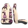 GENTERUN Tropical Decorative Pattern Car Seat Covers Set of 2 Universal Fit Polyester Stretch Seat Protectors for Car SUV Truck Easy Install Washable view 4