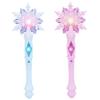 Elyebxj 2-Pack Enchanting Snowflake Light Up Princess Wands, Toy Set with Flashing LED for Kids Role Play, Birthday Party Favors Costume Photo Prop, Wand for Kids view 1