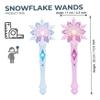 Elyebxj 2-Pack Enchanting Snowflake Light Up Princess Wands, Toy Set with Flashing LED for Kids Role Play, Birthday Party Favors Costume Photo Prop, Wand for Kids view 4