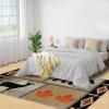 Bear Cabin Rug for Kids Room, Deer Rustic Rug 5x6, Western Wildlife Bedroom Rugs Washable & Non Slip Carpet for Home Decor view 4