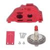 57T Steel Gear and Aluminum Alloy Gearbox Housing Set for VORTEKS Big Rock 1/10 RC Car in Dark Blue - Durable Wear - Upgrade, Easy Installation for Enhanced Performan (Red) view 1
