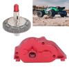 57T Steel Gear and Aluminum Alloy Gearbox Housing Set for VORTEKS Big Rock 1/10 RC Car in Dark Blue - Durable Wear - Upgrade, Easy Installation for Enhanced Performan (Red) view 3