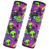 Seat Belt Covers 2 Pack Alien Galaxy Cute Car Seat Strap Covers Super Soft Car Seat Neck Cover for Boys Girls Adults Babies S view 1