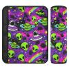 Seat Belt Covers 2 Pack Alien Galaxy Cute Car Seat Strap Covers Super Soft Car Seat Neck Cover for Boys Girls Adults Babies S view 2
