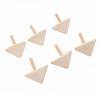 Vikye Wooden Unfinished Spinning Top Set for Creative Projects Handicraft Party Game 12 Pcs for Family Children Natural Wood (12 Pieces) view 2