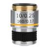 10X Achromatic Objective Lens for Biological Microscope, 160mm Tube Length, 0.17mm Cover Glass Thickness, 185 Conjugate Distance, 20mm RMS Thread view 1