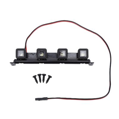 Horett RC Car Roof Light Bar Universal Plug and Play for Off Road Vehicles