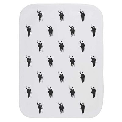 Azeeda 'Winston Churchill with Cane' Baby Burp/Wash Cloth (BC00041687)