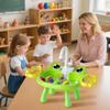Tsawntd Children's Outdoor Water Play Table, Kids' Outdoor Water Play Table with Electric Circulation Faucet & Height-Adjustable Legs, Green view 3