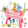 2026 Upgraded Version Water Table for Kids - 4 in 1 Kids Water and Sand Activity Sensory Playse | Summer Outdoor Toys with Running W-ater and Pump for Boys Girls Ages 4-8 Summer Outdoor Pool view 1