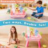 2026 Upgraded Version Water Table for Kids - 4 in 1 Kids Water and Sand Activity Sensory Playse | Summer Outdoor Toys with Running W-ater and Pump for Boys Girls Ages 4-8 Summer Outdoor Pool view 4