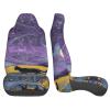 GENTERUN Cat in the Night Sky Car Seat Covers Set of 2 Universal Fit Polyester Stretch Seat Protectors for Car SUV Truck Easy Install Washable view 4