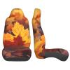 GENTERUN Thanksgiving Maple Leaves Car Seat Covers Set of 2 Universal Fit Polyester Stretch Seat Protectors for Car SUV Truck Easy Install Washable view 4
