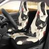GENTERUN Animal Art Chicken Painting Car Seat Covers Set of 2 Universal Fit Polyester Stretch Seat Protectors for Car SUV Truck Easy Install Washable view 3