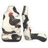 GENTERUN Animal Art Chicken Painting Car Seat Covers Set of 2 Universal Fit Polyester Stretch Seat Protectors for Car SUV Truck Easy Install Washable view 4