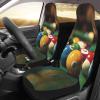 GENTERUN Color Billiards Car Seat Covers Set of 2 Universal Fit Polyester Stretch Seat Protectors for Car SUV Truck Easy Install Washable view 3